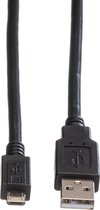 ROLINE Câble USB 2.0, USB A mâle - Micro USB B mâle 3,0m