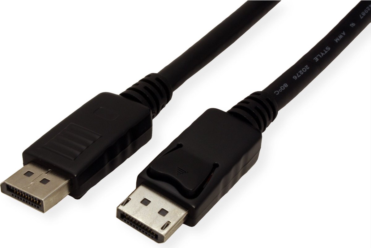 VALUE DisplayPort kabel, DP M/M, zwart, 5 m