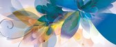 Fotobehang Flowers Abstract  | PANORAMIC - 250cm x 104cm | 130g/m2 Vlies