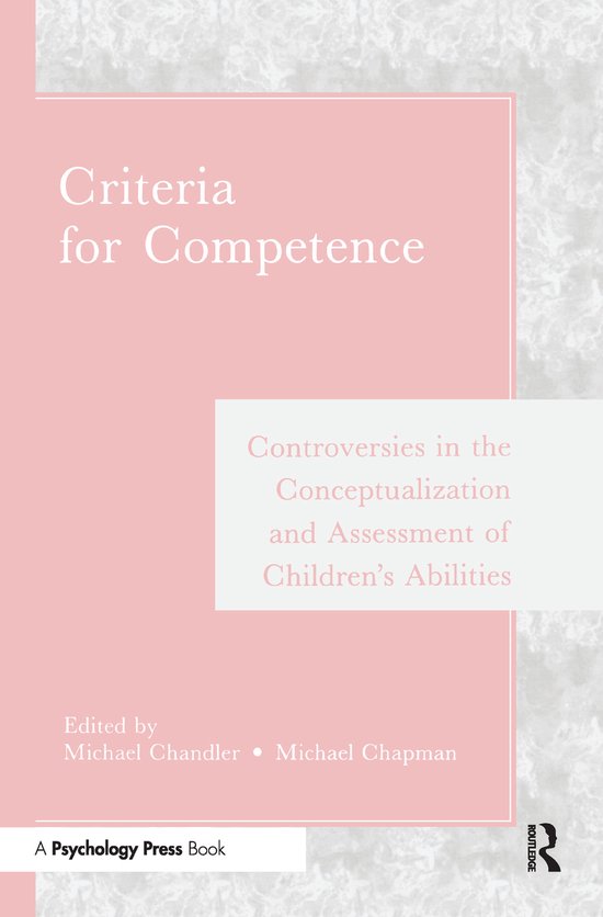 Criteria for Competence - cover