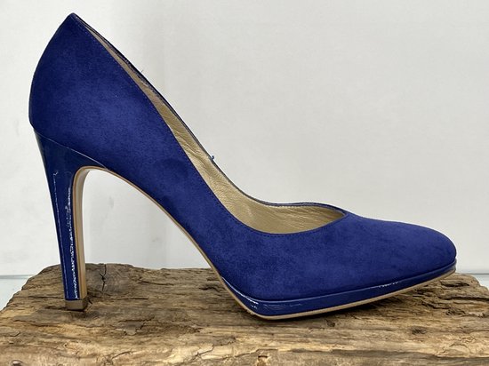 Peter Kaiser Herdi 90 Escarpins Taille 40 / UK 6.5 Royal Suede Crackle Blauw Chaussures pour femmes