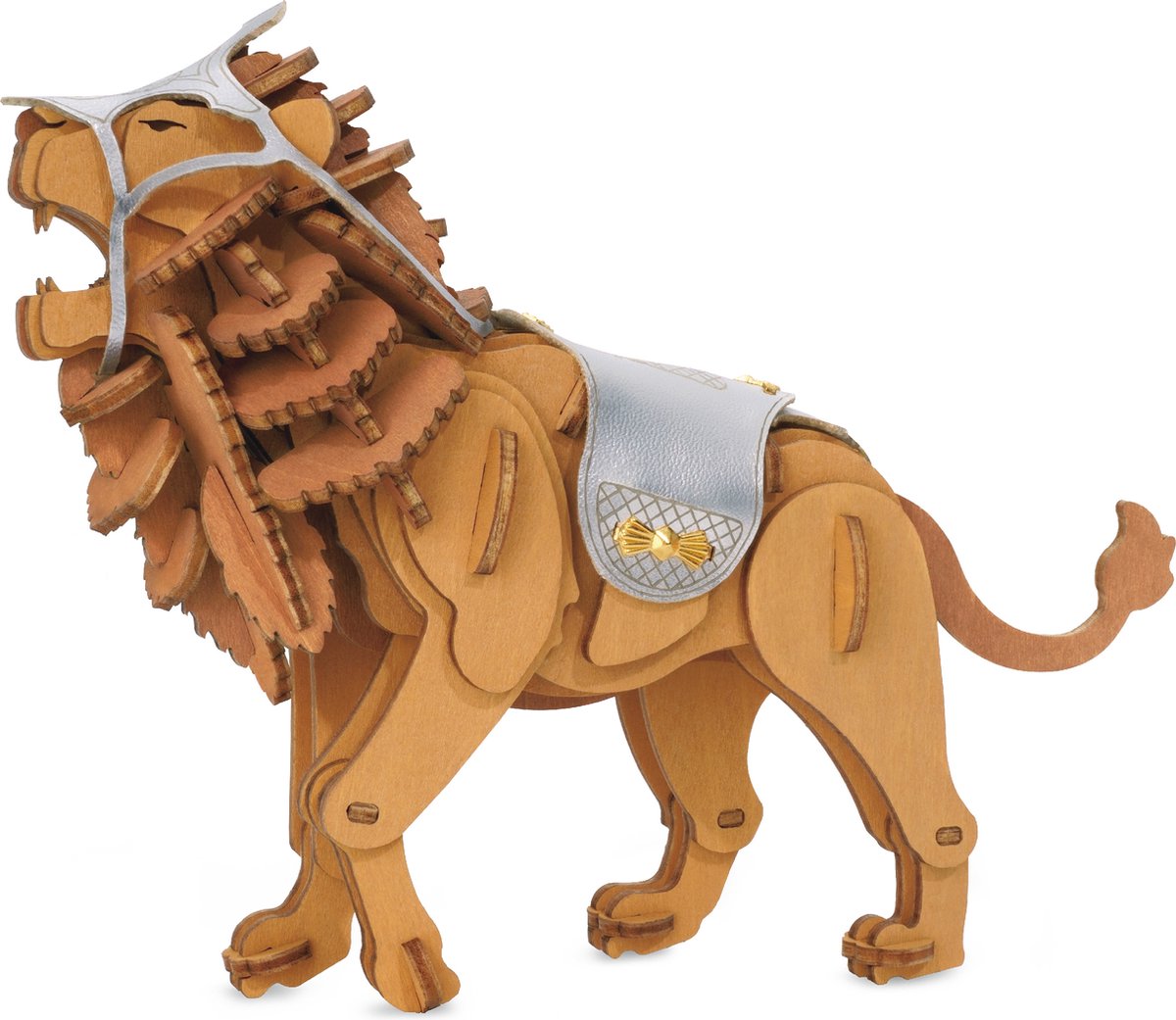 Robotime Warrior Lion - Houten 3D DIY bouwset - Houten bouwpakket - Knutselen - TWA03
