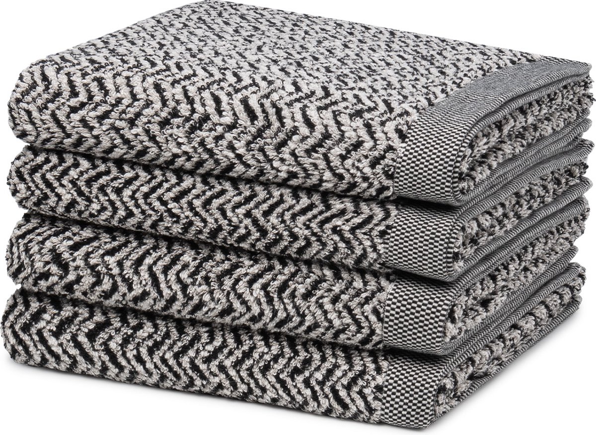 Möve Sonstiges 4 X handdoek - in set Brooklyn Fischgrat