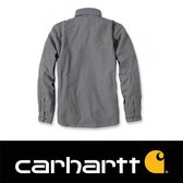 Carhartt Weathered Canvas Shirt Jacket Gravel Heren