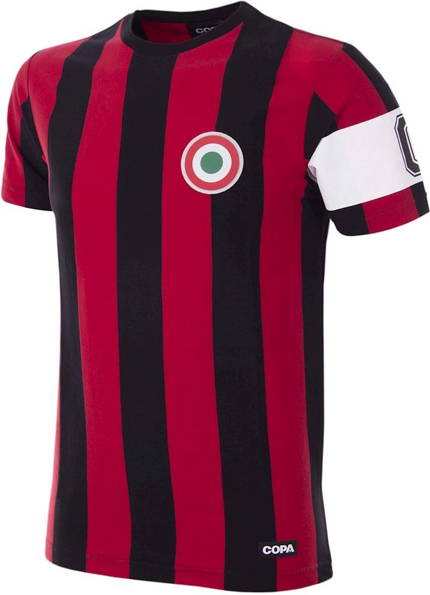 COPA - Milan Capitano T-Shirt - M - Zwart;Rood