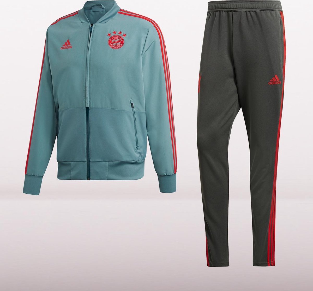 ADIDAS FC Bayern Munchen Trainingspak Heren - Groen - Maat M | bol.com