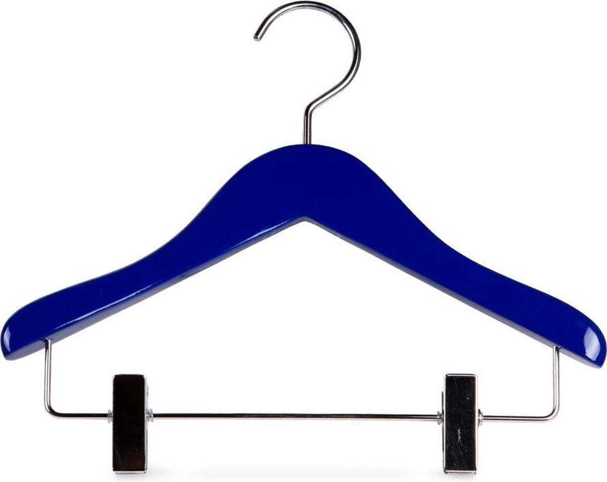 YourHanger Kids velvet blauwe broekhangers - 2 stuks