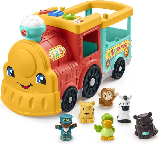 Foto: Fisher price little people grote abc dierentrein meertalig speelvoertuig