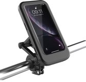support de téléphone pour vélo avec rotation à 360 degrés - avec écran tactile - adapté aux Zwart portables de 4,5 à 7 pouces - étanche - antichoc - fixation magnétique
