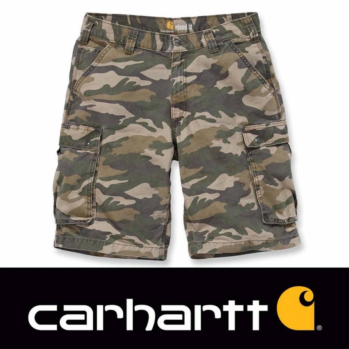 Carhartt Rugged Cargo Khaki Camo Short Heren | bol.com