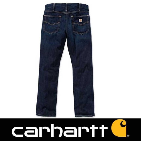 Carhartt Straight Fit Weathered Indigo Jeans Heren | bol.com