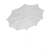 Borek - Parasol bâton Etoile dia. 250 cm blanc