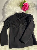 Zwart - Blouse - Zwart Kleur - Met details 116