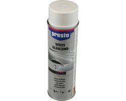 Presto Witte glans spuitlak - sneldrogend - weerbestendig - 500 ml