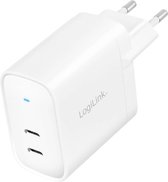 LogiLink PA0282 PA0282 USB-oplader 2 x USB-C bus (Power Delivery) Binnen, Thuis USB Power Delivery (USB-PD)