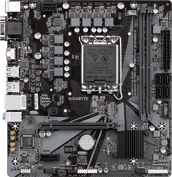 Motherboard Gigabyte H610M H V2 DDR4 (rev. 1.0) LGA 1700 Intel