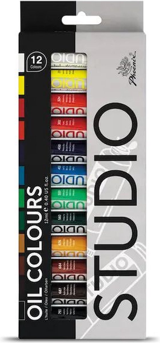Phoenix - Olieverf - Set van 12 x 12ml - Tubes