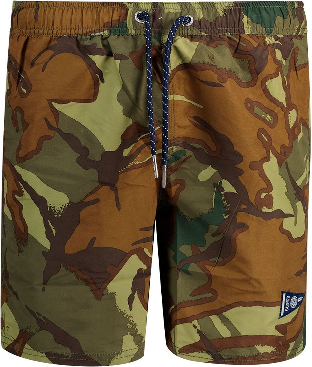 SUPERDRY Vintage Varsity Zwembroek Heren – XL Outline Camo Dark