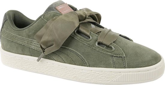 Puma Suede Heart Velvet Rope 365111-01, Vrouwen, Groen, Sneakers maat: 38  EU | bol.com