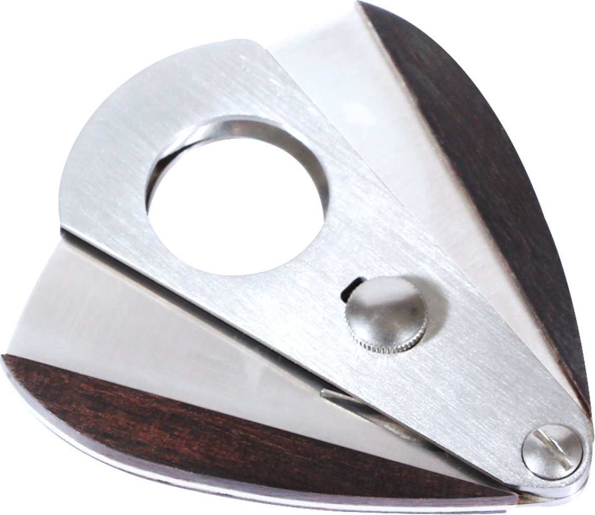Goedkoopste Galiner Luxe Sigaren Knipper / Clipper - Sigaren Gereedschap - Sigaren Mes - Carbon Look - Goud Gegraveerd - Hout