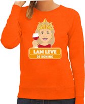 Pull Fête du Roi orange Bellatio Decorations - vive le roi - Maxima M
