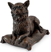 asbeeld hond urn Chihuahua langhaar hondenurn 25 cm