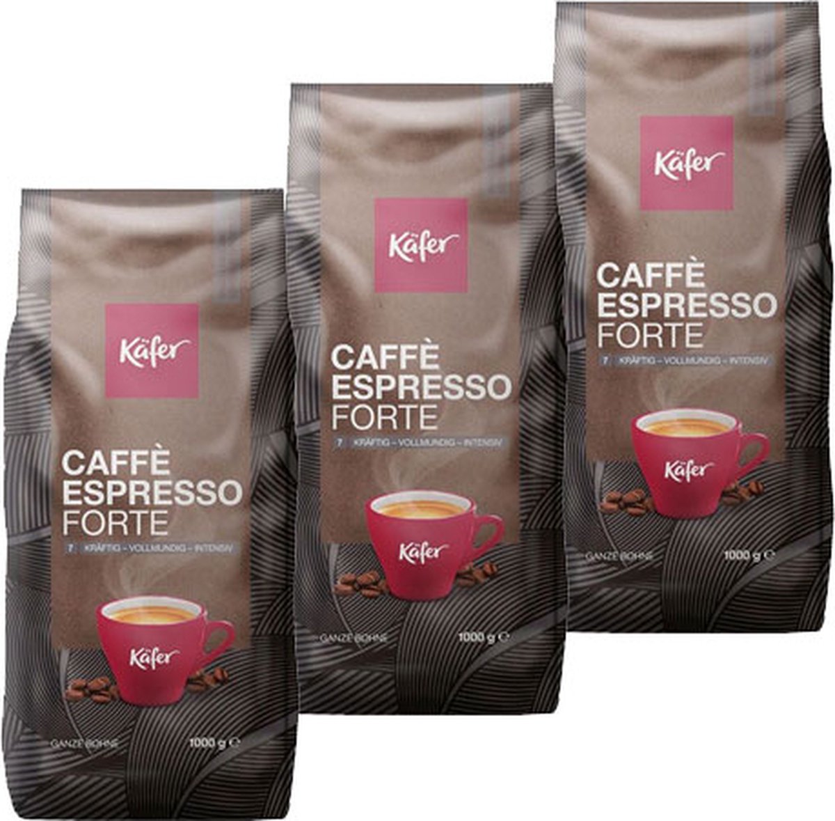Käfer Caffè Espresso Forte - koffiebonen - 3 x 1 kilo