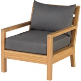 Exotan Loungestoel Tuin St. Peter - Teak - Grijs - 80x70x80