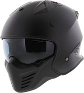 HELM VITO JET BRUZANO MAT ZWART - Maat XL - Jethelm - Scooter helm - Motorhelm - Zwart - ECE 22.06 goedgekeurd