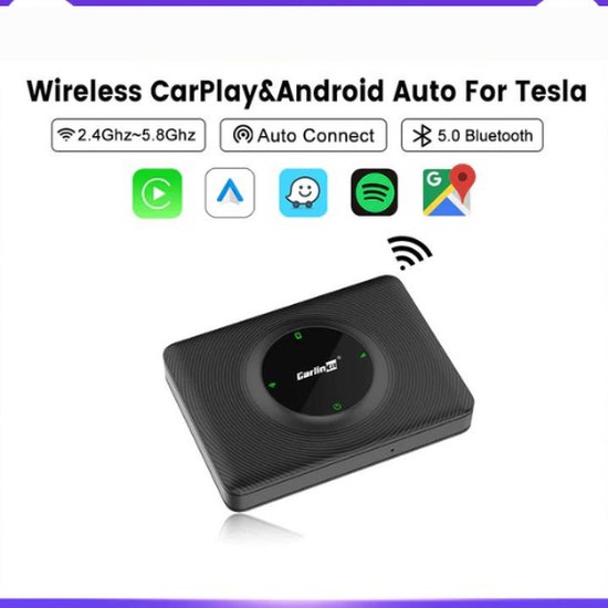 Adaptateur CarPlay sans fil Tesla, Android Auto, Brancher et utiliser