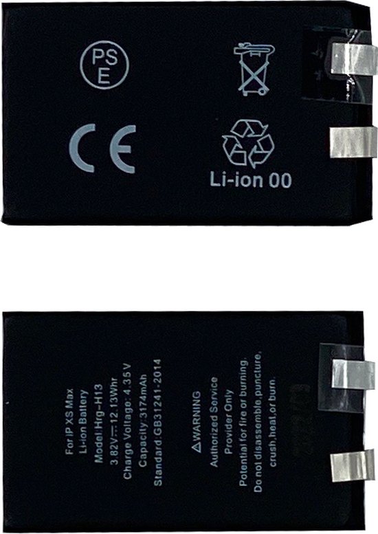 MF For iPhone Xs Max Battery, Batterij, Accu Cell No Flex inclusief  gereedschap | bol.com