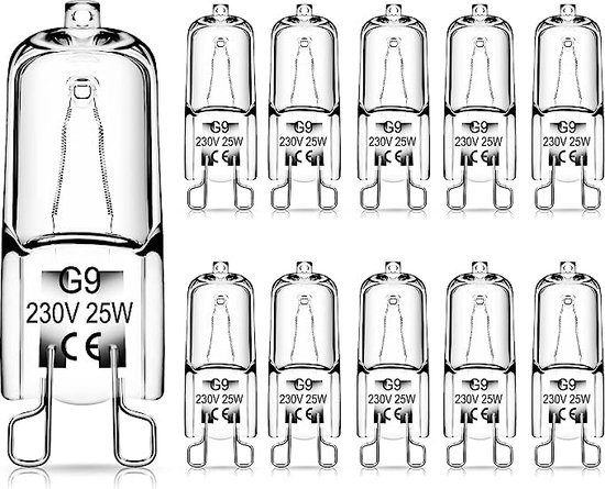 G Master- 10 stuks halogeenlamp G9 25W helder