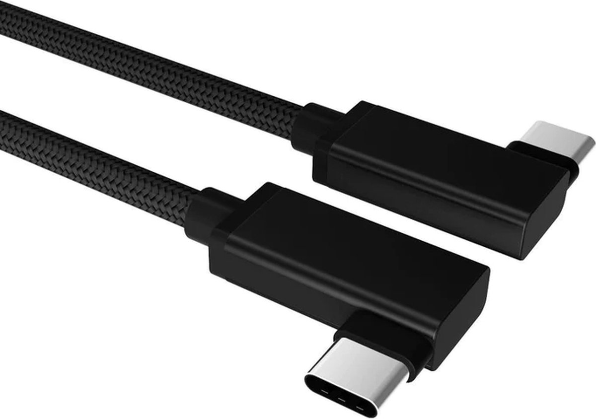 NÖRDIC USBC-N1153 - Rallonge USB-C tressée en nylon 25cm - Power 100W -  Vidéo 4K60Hz