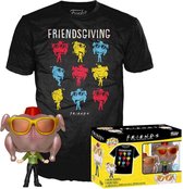 Funko Friends Verzamelfiguur & Tshirt Set -S- POP! & Tee Box Monica With Turkey Zwart