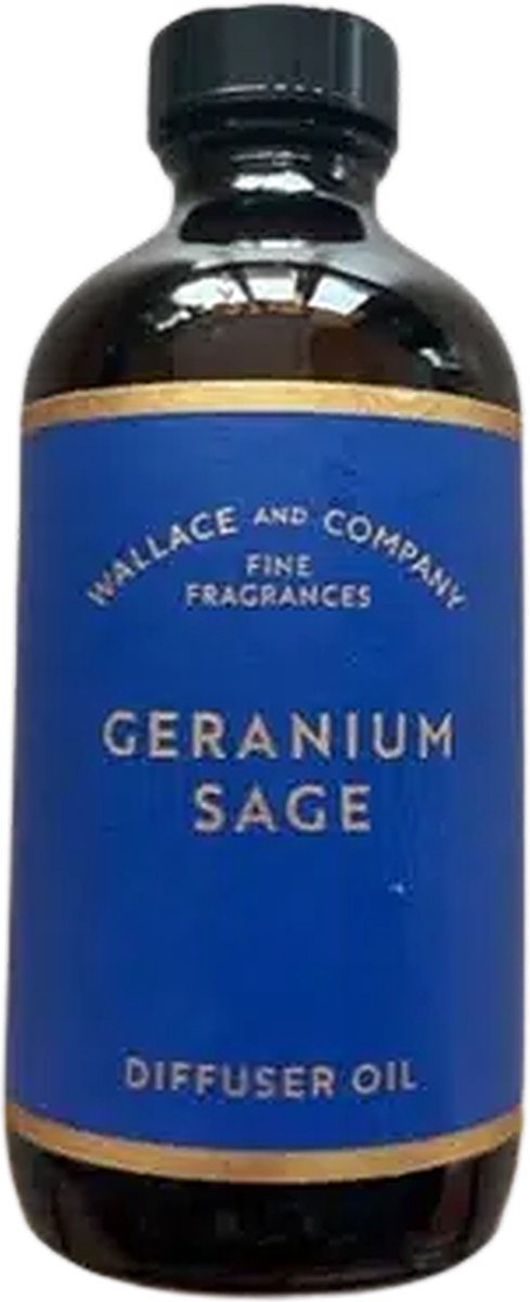 Wallace & Co Geranium Salie Navulolie 300 ml
