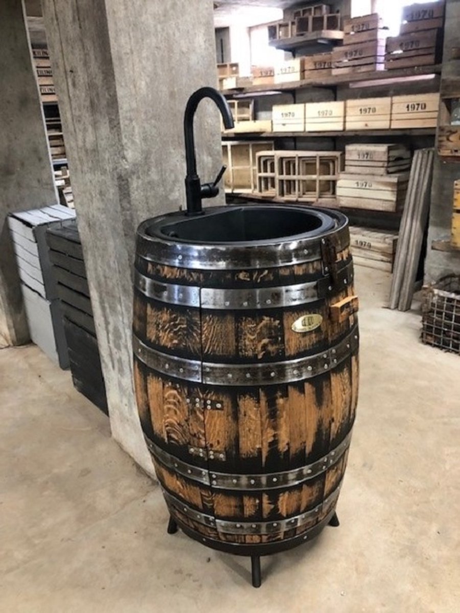 Wasvat Whisky Propre "Lowland" / Design Wasbak / Hout / Wastafel