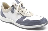 Hartjes, 262.2318/31 23.17, Extra smalle Blauw combi sneaker wijdte D