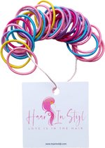Cheveux in Style Hair Elastic Masia Colored Mix - 30 petits élastiques - accessoires pour cheveux bébé fille