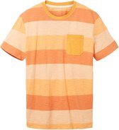 Tom Tailor Korte mouw T-shirt - 1035616 Oranje (Maat: M)