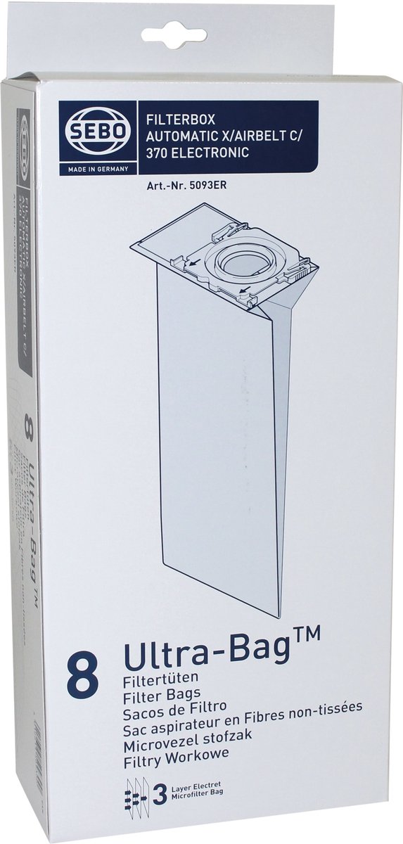 Sebo Stofzak X-c-370 /8 3l