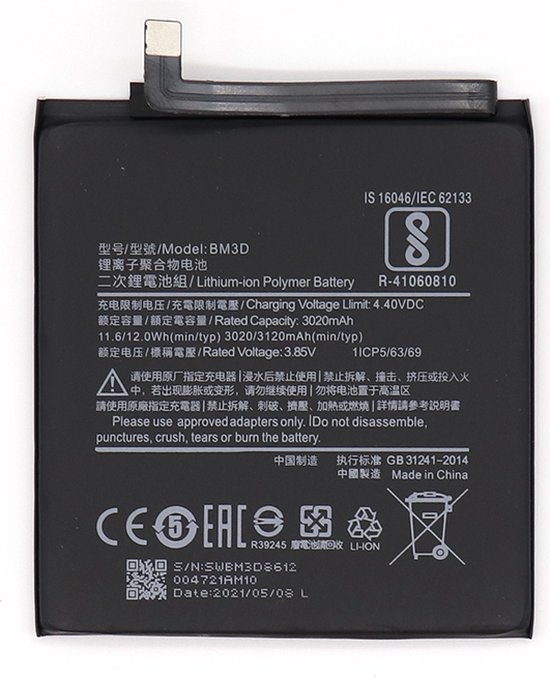 MF Xiaomi Mi 8 SE Battery, Batterij, Accu BM3DW218 inclusief