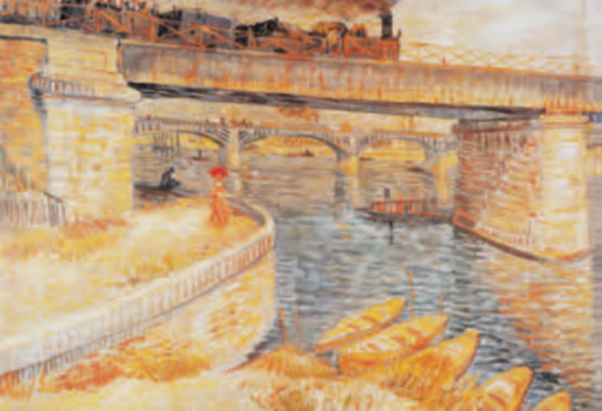 Catch Projecten Vincent van Gogh - De brug bij Asnieres - Kunstposter - 40x50 cm Multicolour