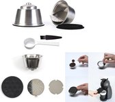 WDMT™ Herbruikbare metalen koffiecup voor Dolce Gusto - Duurzaam en milieuvriendelijk alternatief voor wegwerpcups - Zilver