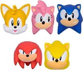 5 Sonic the Hedgehoc - Stressballetjes - Squizme figuurtjes - 6 cm