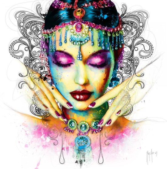 International Graphics poster op canvas Patrice Murciano - Bollywood 40 x 40 cm