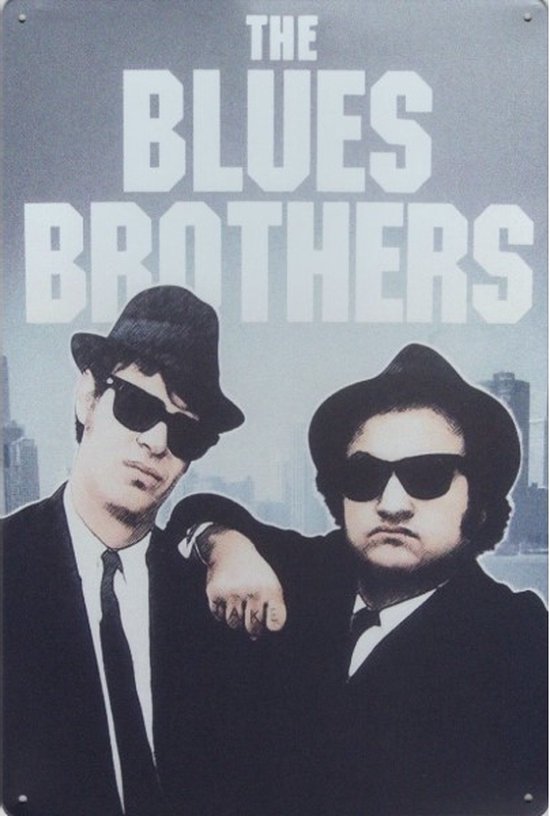 Wandbord Movie Film Klassieker - The Blues Brothers