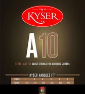 Kyser A10 - Extra light Ten - Akoestische gitaarsnaren - Gauge Strings - 0.10 - 0.47