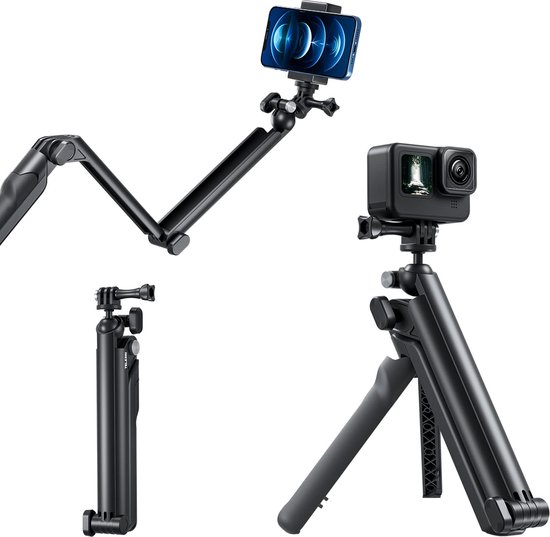 Telesin 3-WAY Selfie Stick pour GoPro avec trépied et bobber | bol