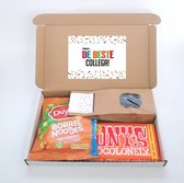 Pour le meilleur collègue - cadeau boîte aux lettres - merci, cadeau de remerciement, adieu - Tony Chocolonely caramel fleur de sel - mélange réglisse - Noix cocktail Duyvis