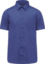 Herenoverhemd 'Ace' korte mouwen merk Kariban Kobaltblauw maat 3XL